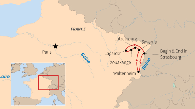 Cruise Rhine River Alsace-Lorraine France